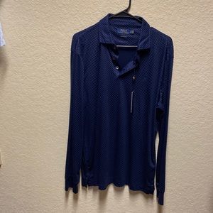 Mens long sleeve polo